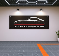 Z4 M Coupe E85 Banner – 71x24in | Garage Decor & Racing Fans