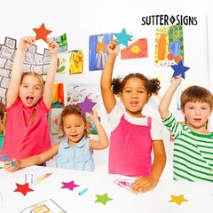 Paper Star Cutouts 108 PCS 3×3 inch Cut Out Shapes for Bulletin Board Craft