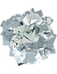 Silver Metallic Confetti Rectangles – Jumbo 1 lb Pound Bag Ultimate Shiny NEW!