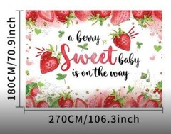 Baby Shower Strawberry Banner