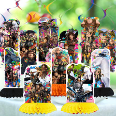 How Train Dragon Party Supplies happy birthday centerpiece decoration cup plate
