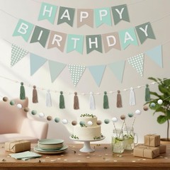 139 Pcs Felt DIY Custom Banner Kit Include 104 Letters 18 Swallowtail Flags 1…