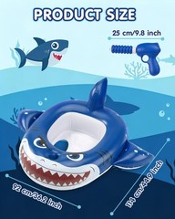 2PCS Inflatable Pool Floats , Pirate Ship Pool Float with Water , Pool Toys f…