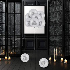 60 Pieces White Memorial Balloons Funeral Helium Remembrance Balloons Memorial