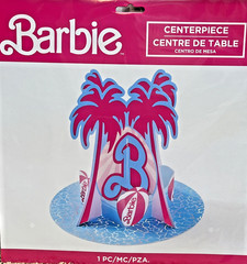 Barbie Centerpiece Table Decor Malibu Beach Party 10” Palm Trees Girls Birthday