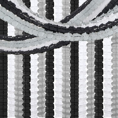 Black White-Silver Party-Decorations Streamers Garland – 157Ft Graduation Four-L