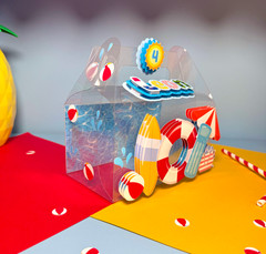 Blue Pool Party Goodie Boxes/ Summer Birthday Party/ Dive into Four Favor Boxes