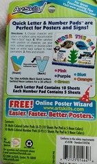 36 Multi-Colored Neon Letter & Number Pads, 8 Loot Bags, Birthday Banner Bundle