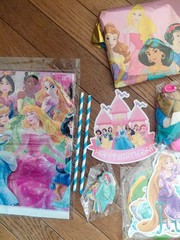 Disney Princess Birthday Party Table Decoration Set With Mylar Balloons