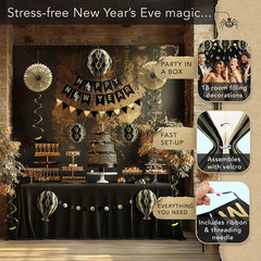 Premium Reusable New Years Decorations 2026 – Multi-Occasion Happy New Year Bann