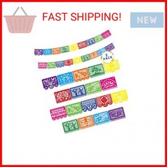 36 FT Cinco De Mayo Decorations, 2 Pack Mexican Party Banner, Plastic Fiesta Ban