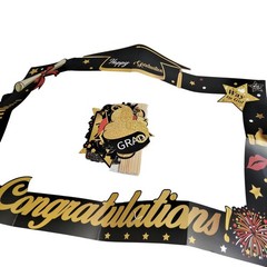 Graduation Photo Booth Props Frame 20‑Pc Party Selfie Set Non‑Year Specific