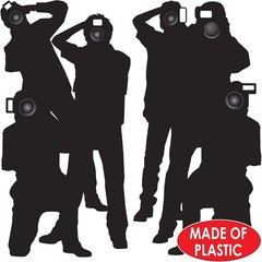 Paparazzi Wall Decor 2pcs Hollywood Backdrop Decorations for Parties