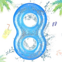 Inflatable Pool Floats Number, 20 Inch Blue Number 0-9 Giant Pool Party Decor…