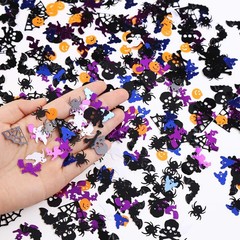 300g Plastic Multi-shaped Glitter Confetti for Halloween Party Table Decor