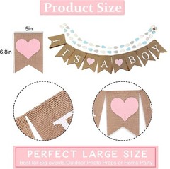 34 PCS Baby Shower Decorations for Boy Baby Shower Décor Boys Complete Premium