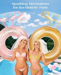 Pool Floats, Inflatable Diamond Ring Pool Float, Large Engagement Ring Floati…