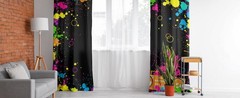 Neon Party Decorations Neon Backdrop for Glow Party Splatter Blacklight Photo