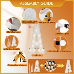 4FT Marquee Light Up Letters, Large Marquee Letters, Big Letters For Engageme…