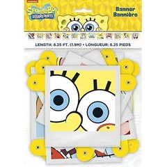 Spongebob Squarepants Jointed Banner Multicolor Birthday Party Decoration