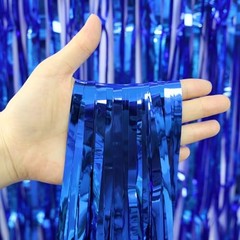 Thicken Blue Streamers 2 Pack 3.2 x 8.2 38.4″W x 98.4″L (Pack of 2) Dark Blue