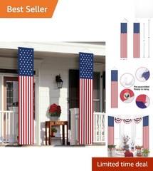 Stars and Stripes Hanging Banners – Perfect for Outdoor July 4th Celebrations