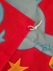 Circus Animal Photo Backdrop Face Cutout Embroidered Party Hanging Flag Banner