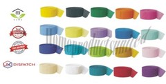 Crepe Paper Streamer Ribbon Stripes Roll Wedding Birthday Party DIY Decor 81ft