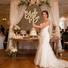 Bride to Be Wooden Sign for Backdrop DIY Engagement Party Decorations for Bac…