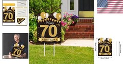 Outdoor 70 Birthday Yard Decoration