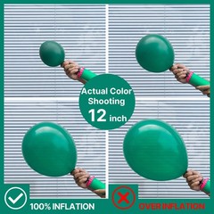 Dark Green Balloons 50pcs 12 Inch Emerald Forest Green Boho Neutral Balloons …