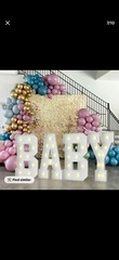 3ft Gold Light Up Marquee Number 1 Light, Foam Board Birthday Decor LETTER S