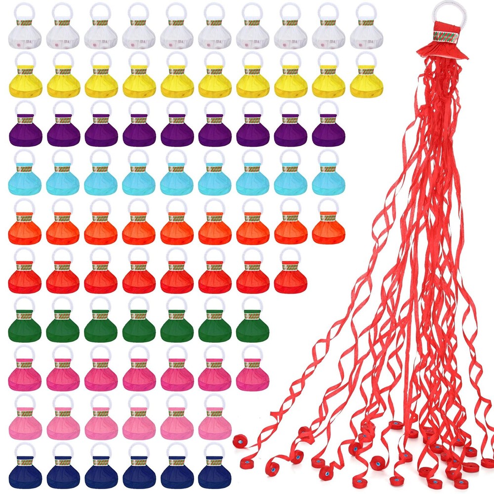 Wettarn 100 Pcs Throw Streamers Confetti Romantic Hand No Mess Streamer