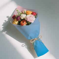 60 Sheets Gift Wrapping Tissue Paper Bulk, Pink Blue Gradient Tissue Paper fo…