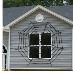 5FT/10FT Halloween Spider Web Decoration Cobwebs Spooky Haunted House Outdoor