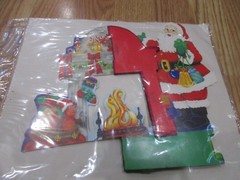 Santa Fireplace Honeycomb Decoration 1994 Paper Fantasies NIP