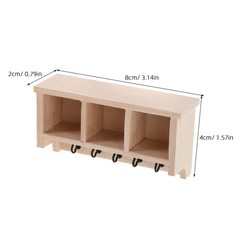 Mini Wall Shelf Dollhouse Shelves Mudroom Organizer Shelving Unit
