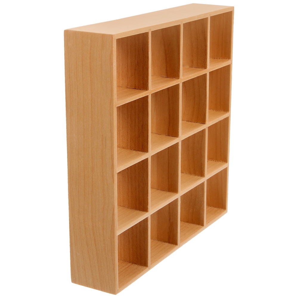 Miniature Wooden Storage Rack Mini House Furniture 1:12 Dollhouse Accessory