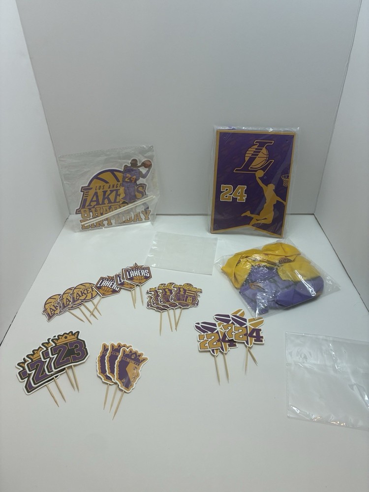 Brand New Koby And Lebron Birthday Party Set .