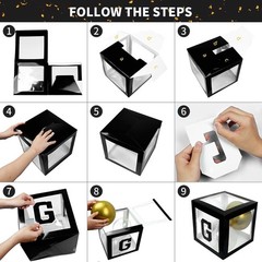 89PCS Black & Gold Graduation Party Decorations – Balloons, Boxes, Backdrop & Mo