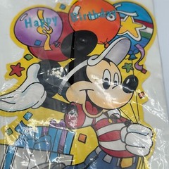 Vintage Disney Mickey Mouse Birthday Honeycomb Centerpiece 11 Inch Sports 90s