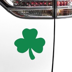 24 Shamrock Magnets – Irish Clover Leaf – car auto magnet decals (2 dozen)