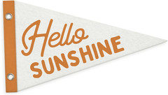 Hello Sunshine Wall Hanging Felt Banner for Kids Room,Bedroom,Playroom,Nursery,C