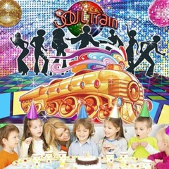 Soul Train Disco Dancing Party Supplies Birthday Decor Backdrop Banner 7x5ft