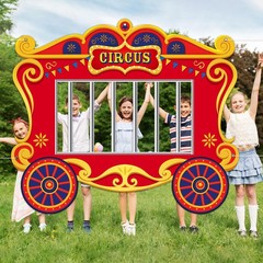 Circus Party Decorations Carnival Cage Shaped Photo Backdrop Circus Photo Boo…