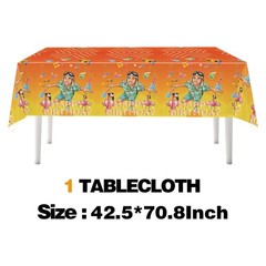 Danny Party Supplies Set Plates Cups Tablecloth Napkins Birthday Decor