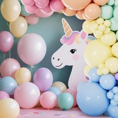 Pastel Rainbow Balloons Arch Garland Kit Different Sizes 18 12 5 Inch Latex B…