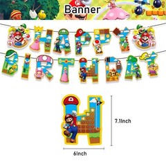NEW Super Mario Bros. Game Theme Birthday Party Decorate Supplies Set US Seller