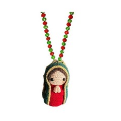 Virgin Mary Car Charm Handmade Religious Decoration for Vehicle For Dashboard