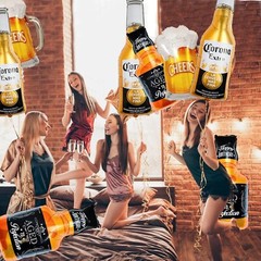 9pcs Corona Whisky Beer Mug Mylar Helium Balloons, Men Women Boys Girls Beer …